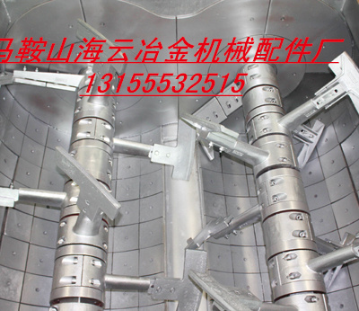 青島宏銀2000型商品混凝土攪拌站主機拌葉片、耐磨襯板生產廠家